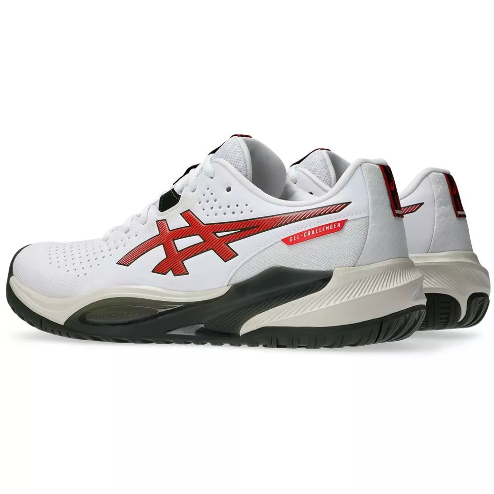 Asics Gel Challenger 15 tennisschoenen wit / rood / zwart