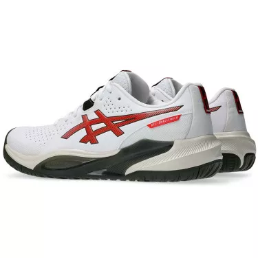 Asics Gel Challenger 15 tennisschoenen wit / rood / zwart