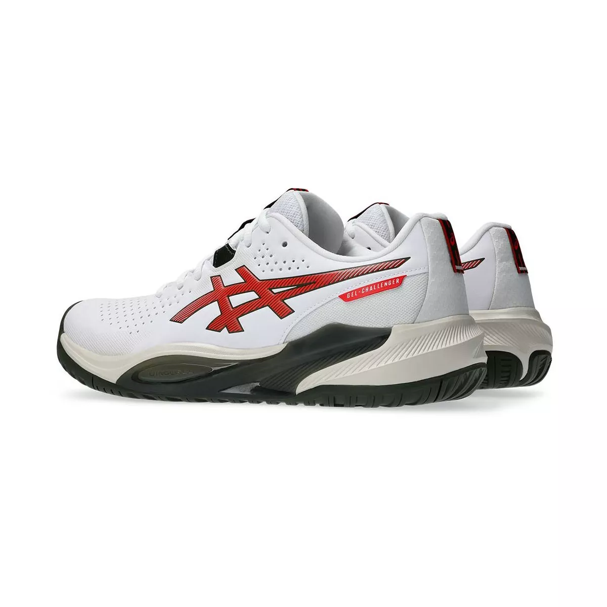Asics Gel Challenger 15 tennisschoenen wit / rood / zwart