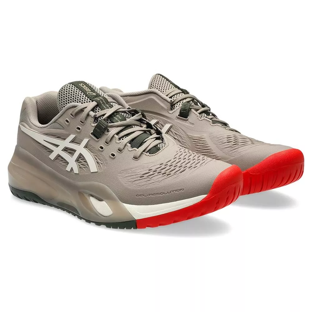 Asics Gel Resolution X tennisschoenen grijs taupe