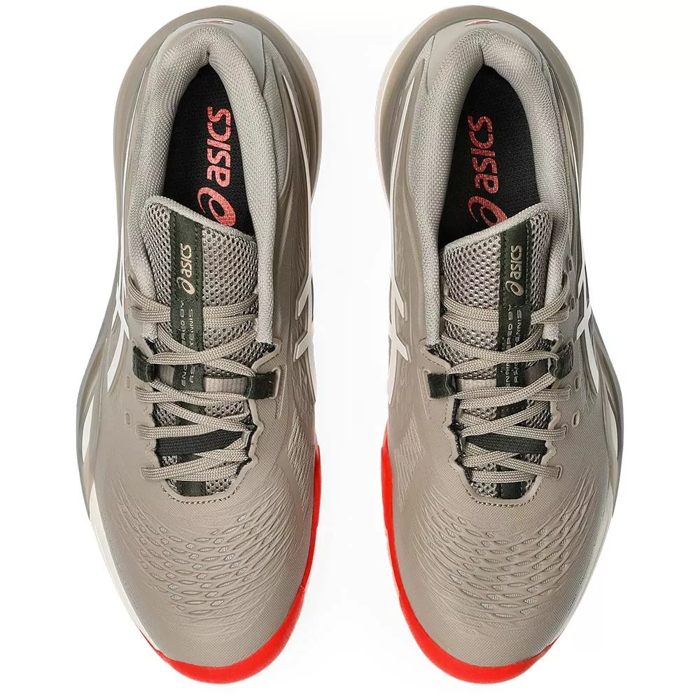 Asics Gel Resolution X tennisschoenen grijs taupe