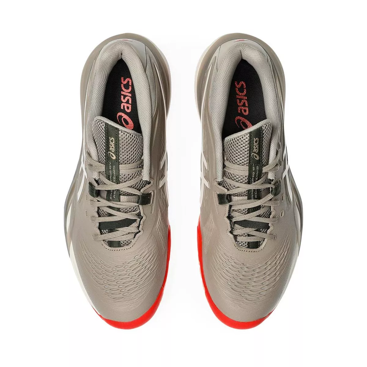 Asics Gel Resolution X tennisschoenen grijs taupe