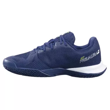 Babolat Jet Premura 2 Junior Padel Schoenen Donkerblauw / Flitsend Groen
