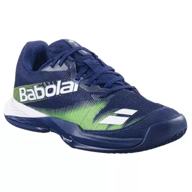 Babolat Jet Premura 2 Junior Padel Schoenen Donkerblauw / Flitsend Groen