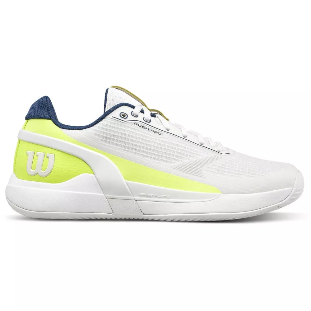 Wilson Rush Pro 5 padelschoenen wit / geel