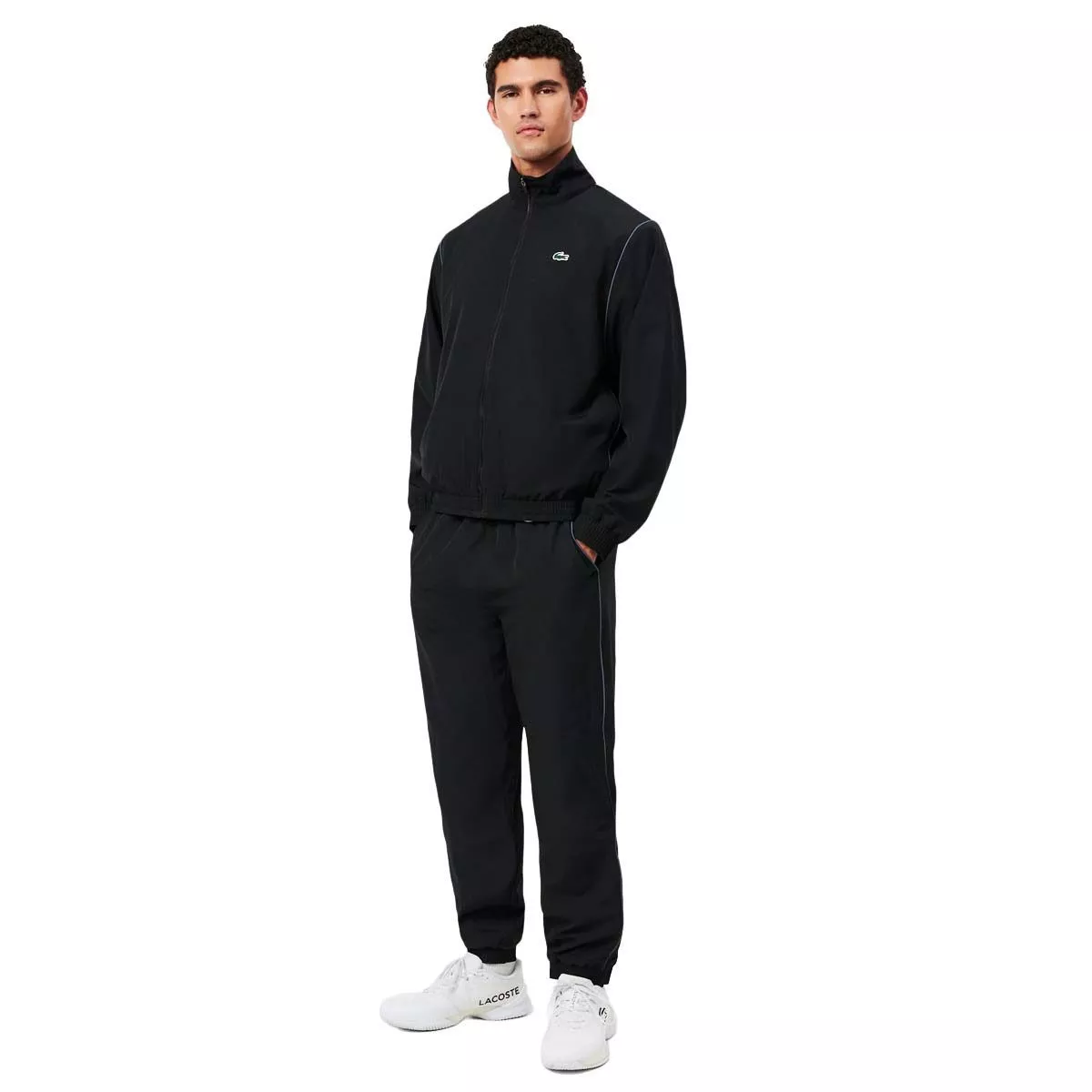 Lacoste Tennis x Novak Djokovic Trainingspak Zwart / Grijs