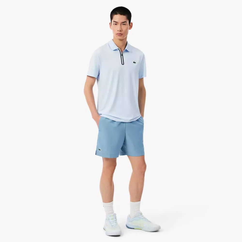 Lacoste Tennis Ultra Dry Reflecterende Short Blauw Grijs
