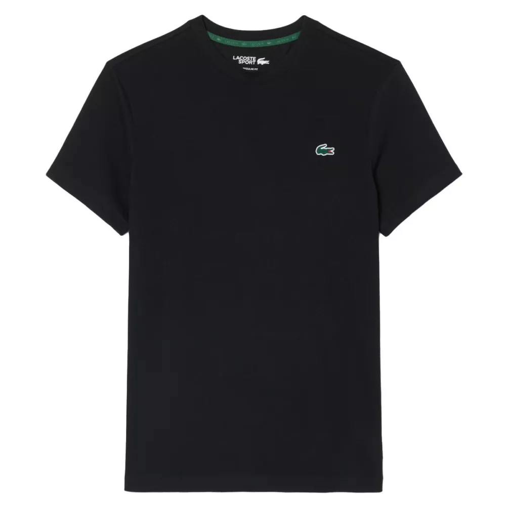 Lacoste Sport Ultra Dry Grafisch T-Shirt Zwart / Grijs