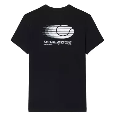 Lacoste Sport Ultra Dry Grafisch T-Shirt Zwart / Grijs
