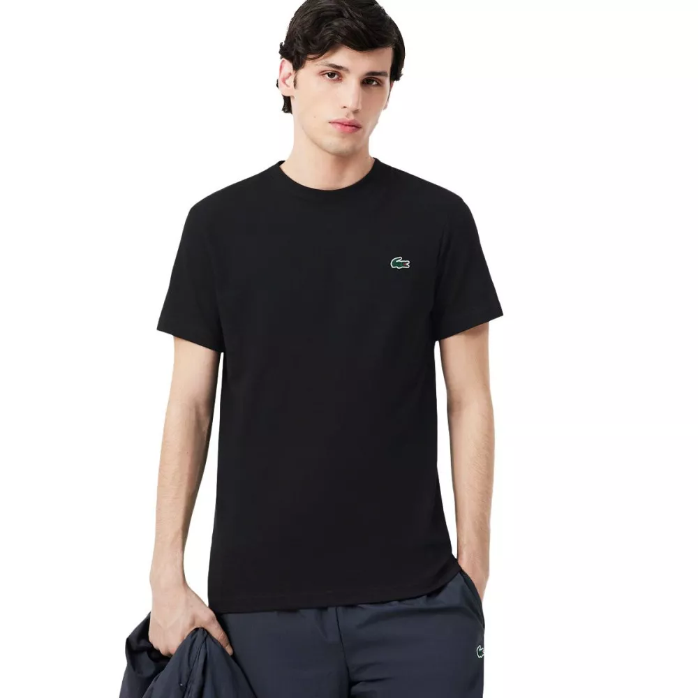 Lacoste Sport Ultra Dry Grafisch T-Shirt Zwart / Grijs