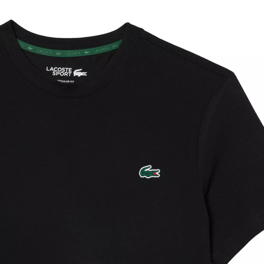 Lacoste Sport Ultra Dry Grafisch T-Shirt Zwart / Grijs