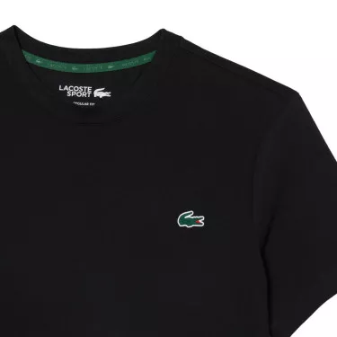 Lacoste Sport Ultra Dry Grafisch T-Shirt Zwart / Grijs