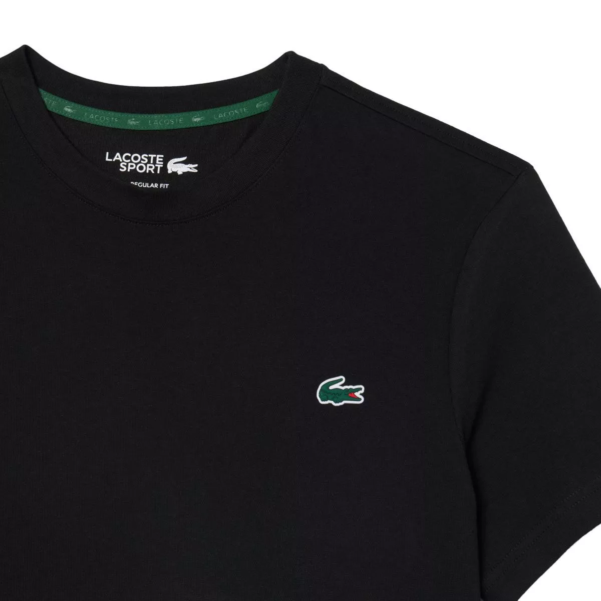 Lacoste Sport Ultra Dry Grafisch T-Shirt Zwart / Grijs