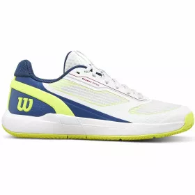 Wilson Rush Pro 5 Junior tennisschoenen wit / blauw / geel
