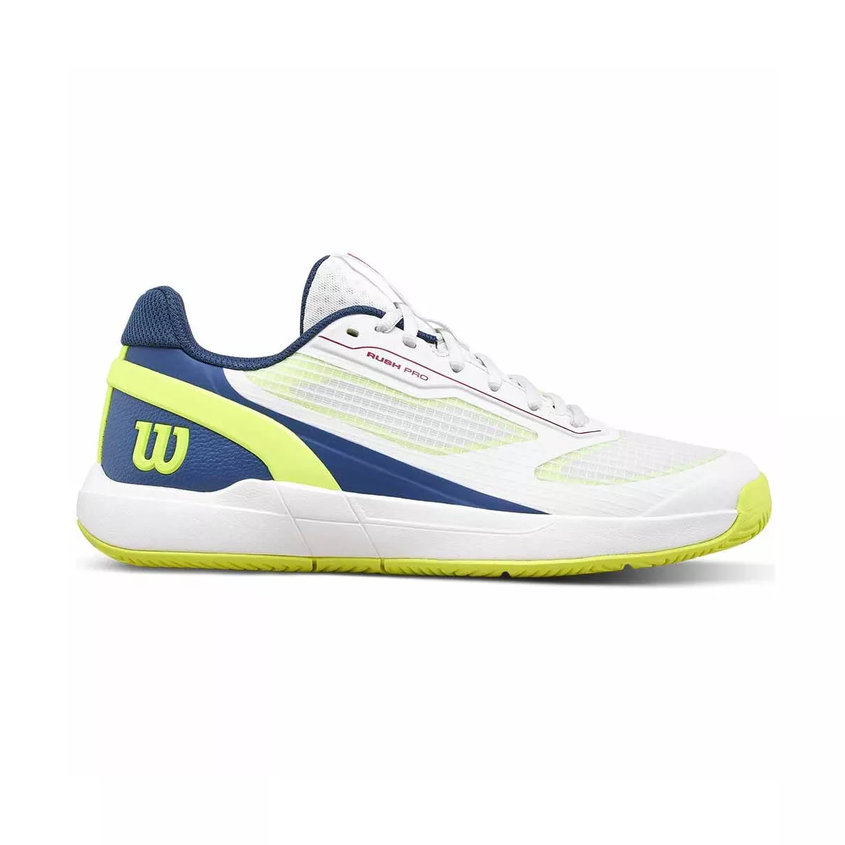 Wilson Rush Pro 5 Junior tennisschoenen wit / blauw / geel