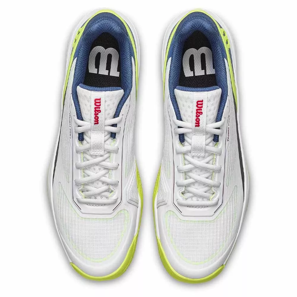 Wilson Rush Pro 5 Junior tennisschoenen wit / blauw / geel