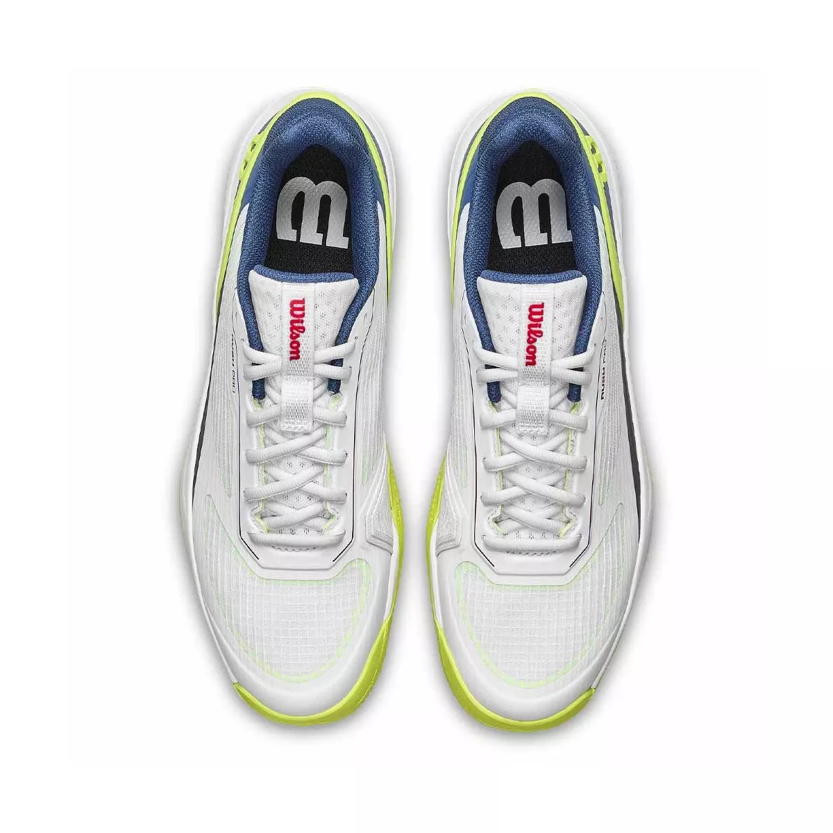 Wilson Rush Pro 5 Junior tennisschoenen wit / blauw / geel
