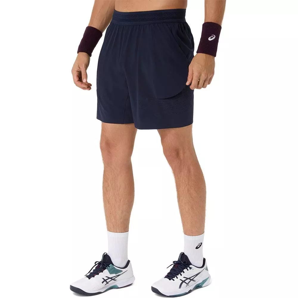 Asics Match Laser Cut short marineblauw