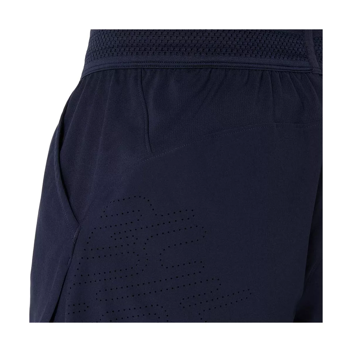 Asics Match Laser Cut short marineblauw