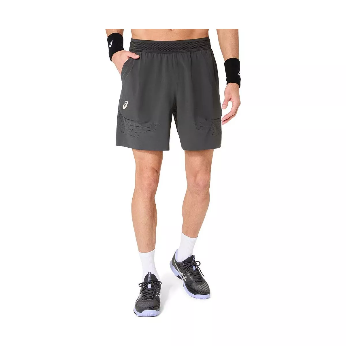 Asics Match Laser Cut short grijs
