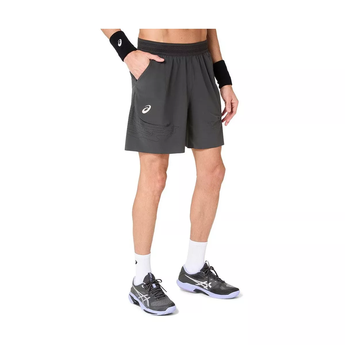 Asics Match Laser Cut short grijs