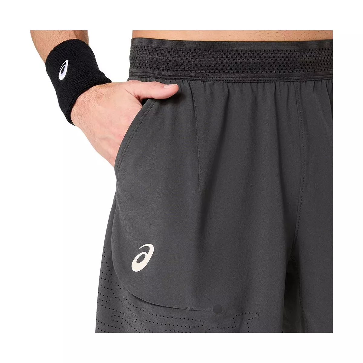 Asics Match Laser Cut short grijs
