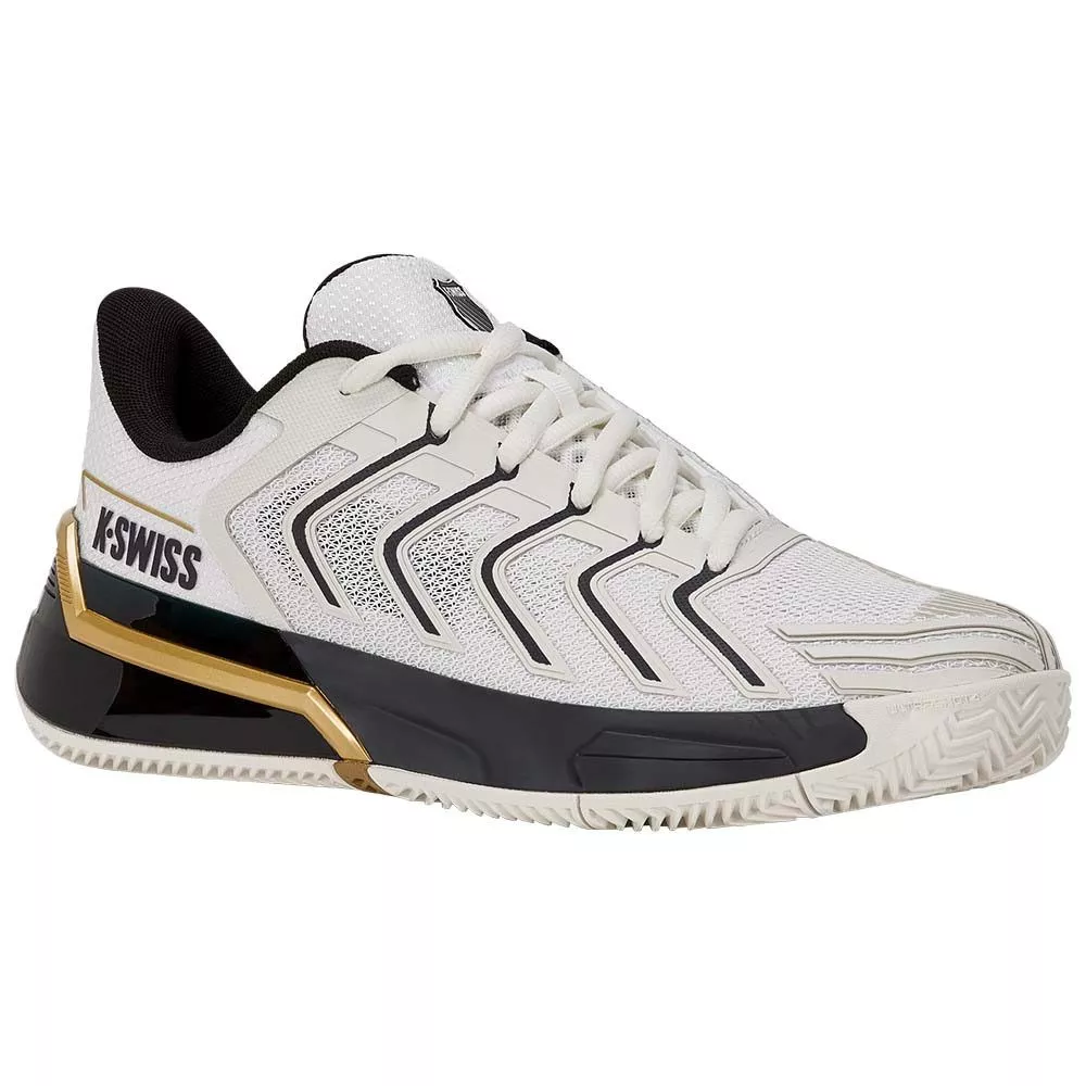 K-Swiss Ultrashot 4 Clay Schoenen Wit / Zwart / Goud