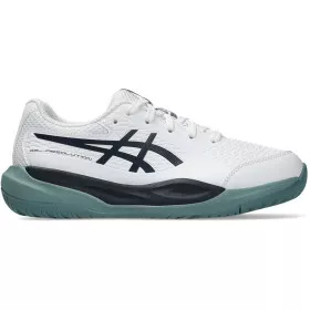 Asics Gel Resolution X GS tennisschoenen junior wit / nachtblauw