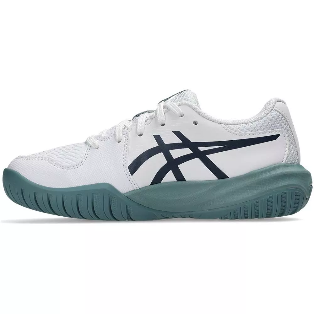 Asics Gel Resolution X GS tennisschoenen junior wit / nachtblauw