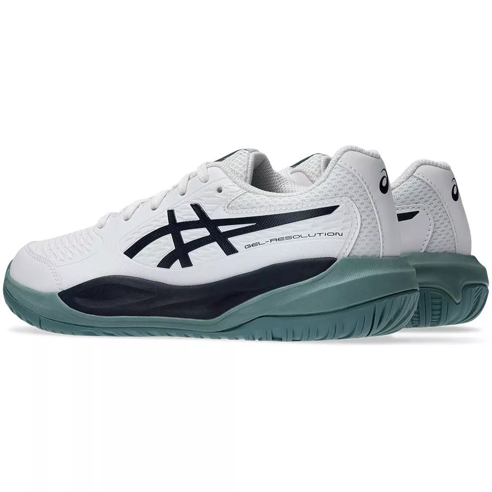 Asics Gel Resolution X GS tennisschoenen junior wit / nachtblauw