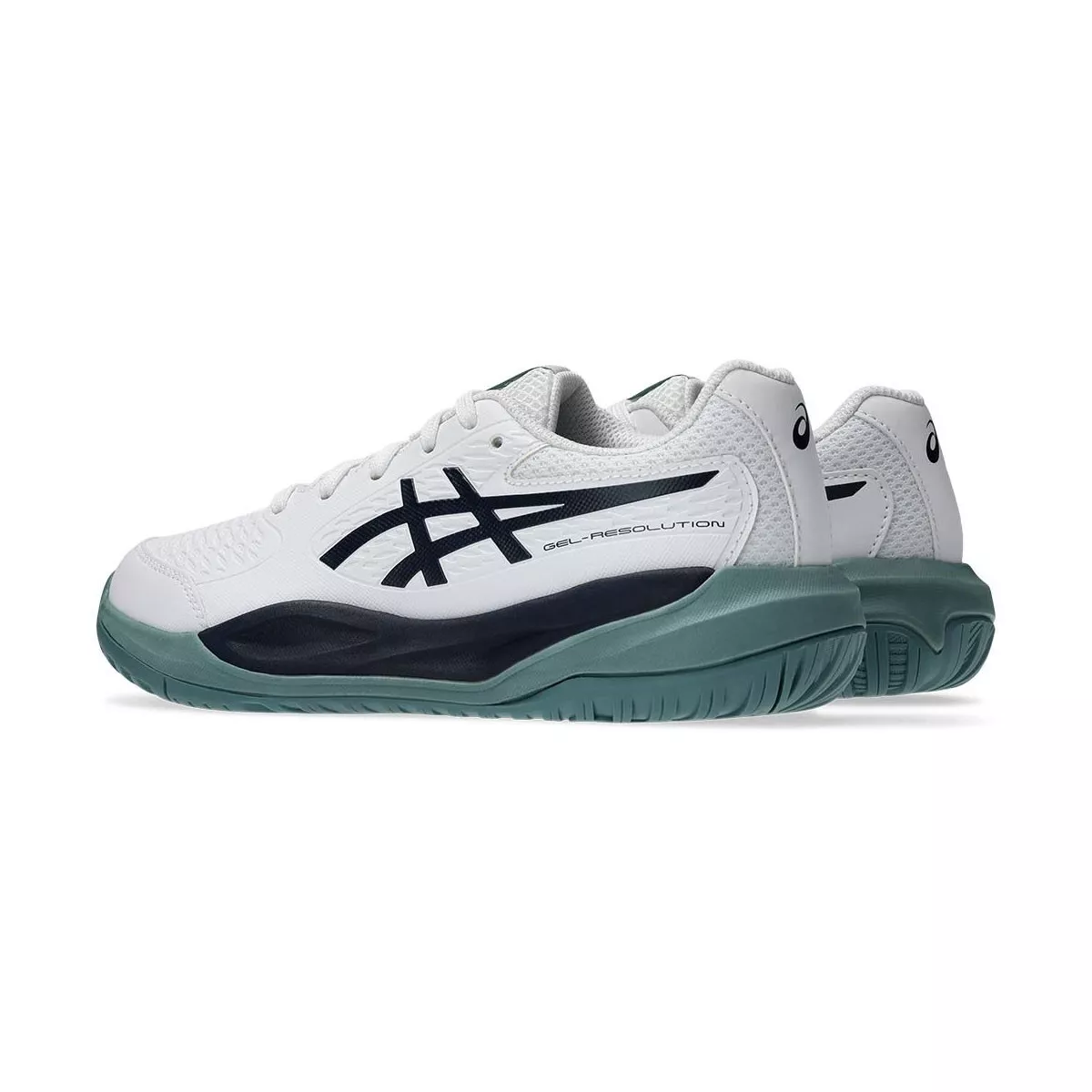 Asics Gel Resolution X GS tennisschoenen junior wit / nachtblauw