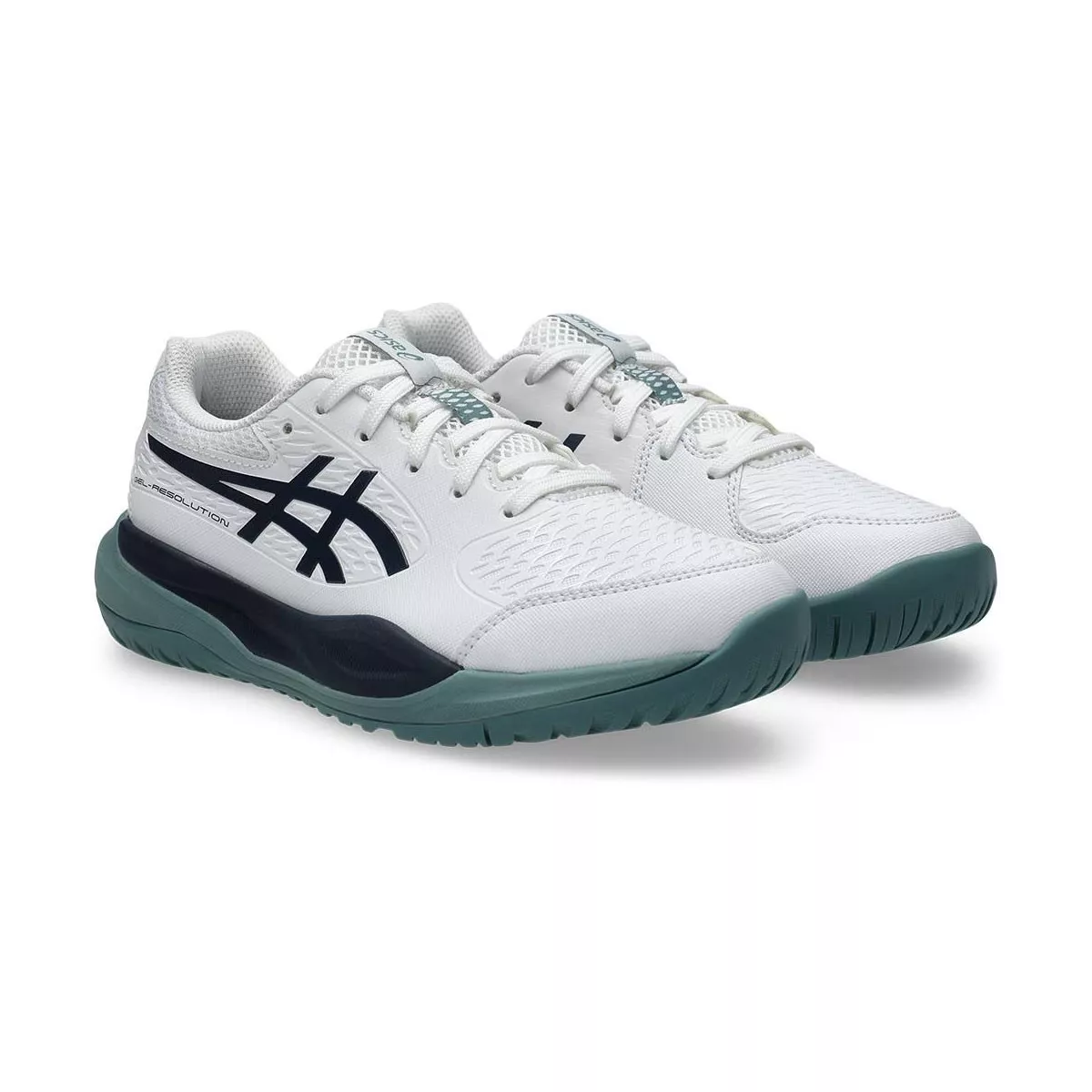 Asics Gel Resolution X GS tennisschoenen junior wit / nachtblauw