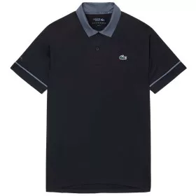 Lacoste Tennis Polo Novak Djokovic On Court Zwart/Grijs