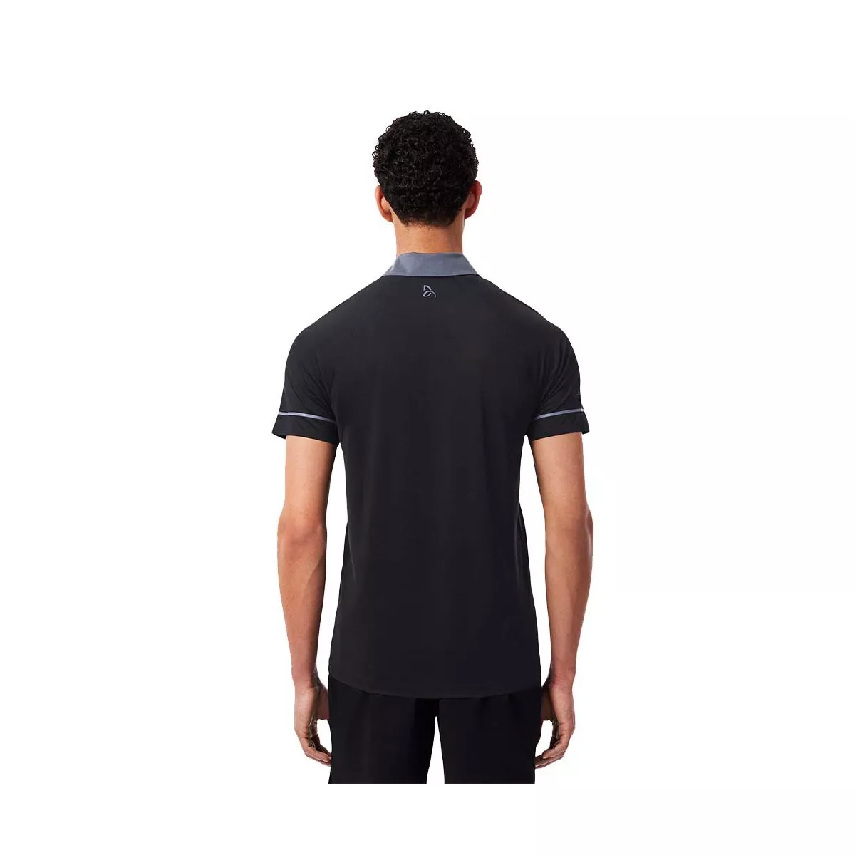 Lacoste Tennis Polo Novak Djokovic On Court Zwart/Grijs