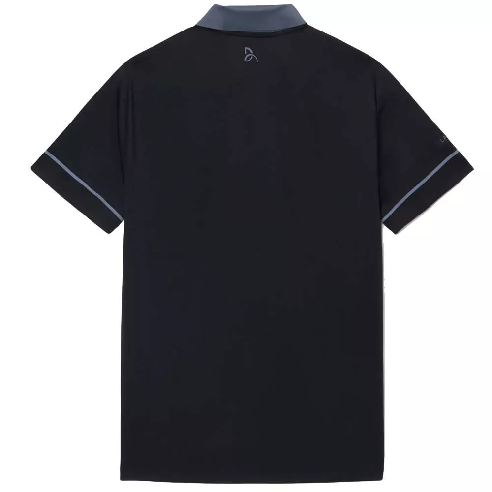 Lacoste Tennis Polo Novak Djokovic On Court Zwart/Grijs