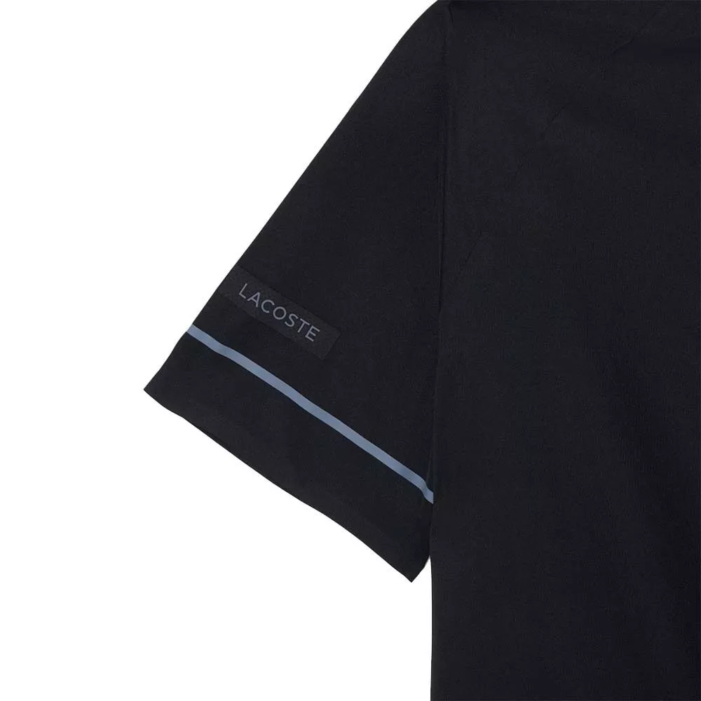 Lacoste Tennis Polo Novak Djokovic On Court Zwart/Grijs