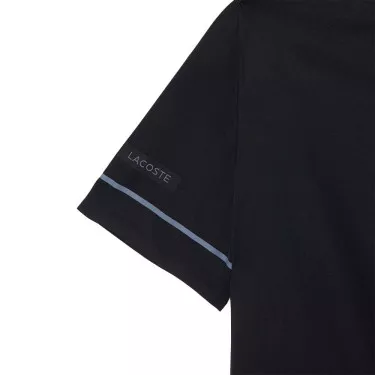 Lacoste Tennis Polo Novak Djokovic On Court Zwart/Grijs