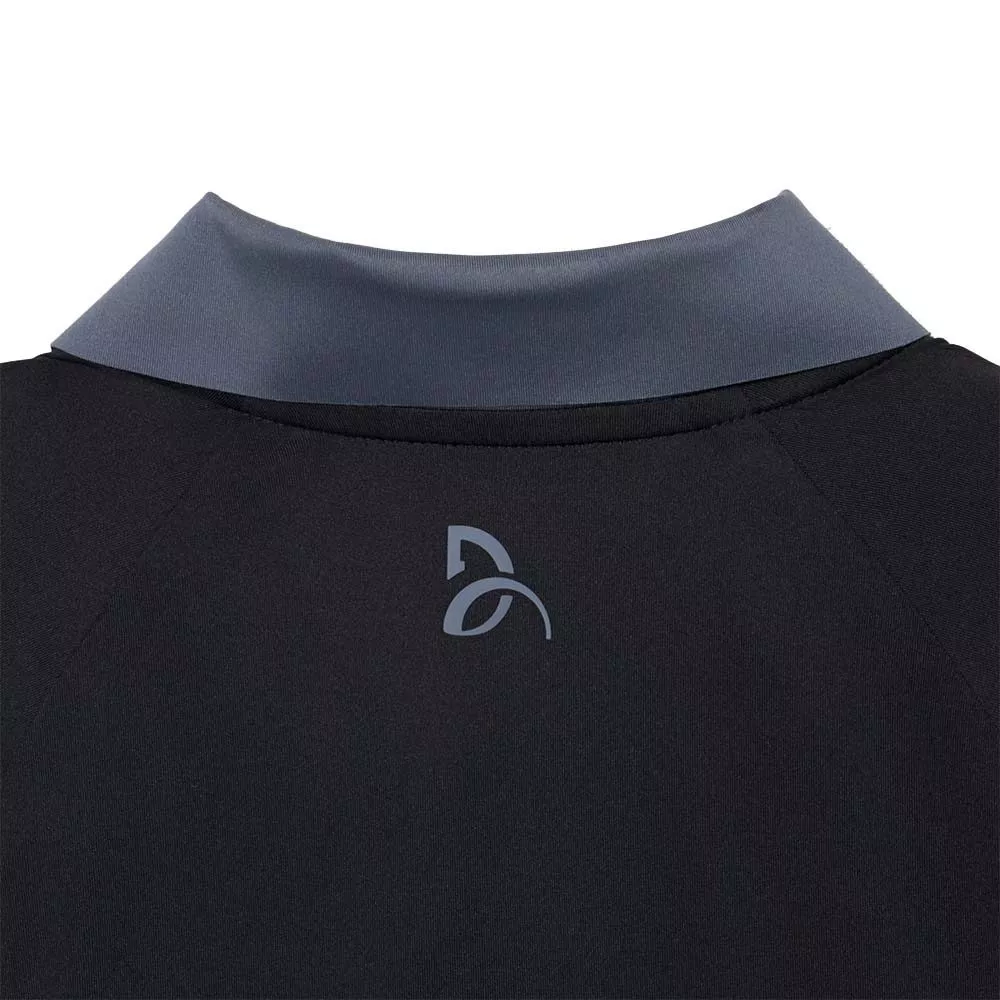 Lacoste Tennis Polo Novak Djokovic On Court Zwart/Grijs