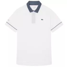 Lacoste Tennis Polo Novak Djokovic On Court Wit/Grijs