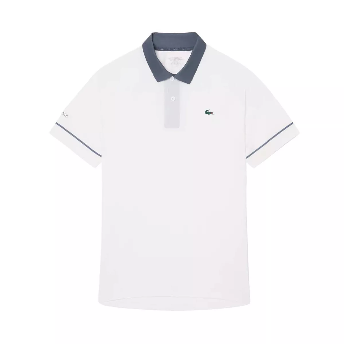 Lacoste Tennis Polo Novak Djokovic On Court Wit/Grijs