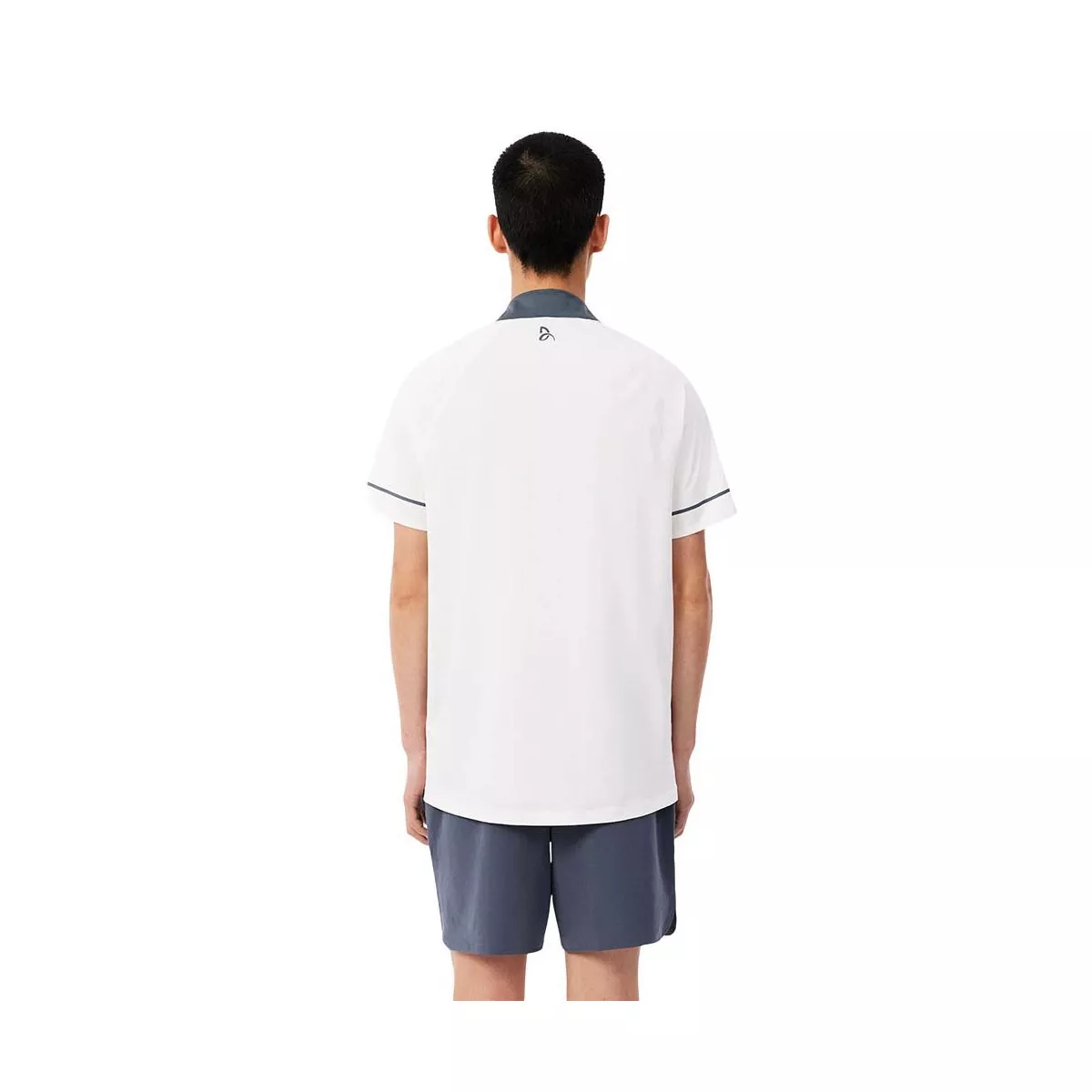 Lacoste Tennis Polo Novak Djokovic On Court Wit/Grijs