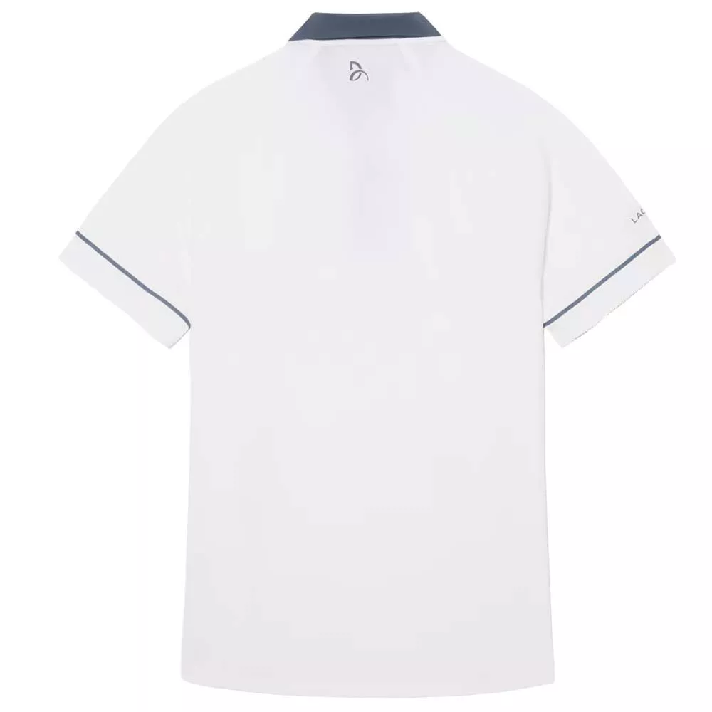 Lacoste Tennis Polo Novak Djokovic On Court Wit/Grijs