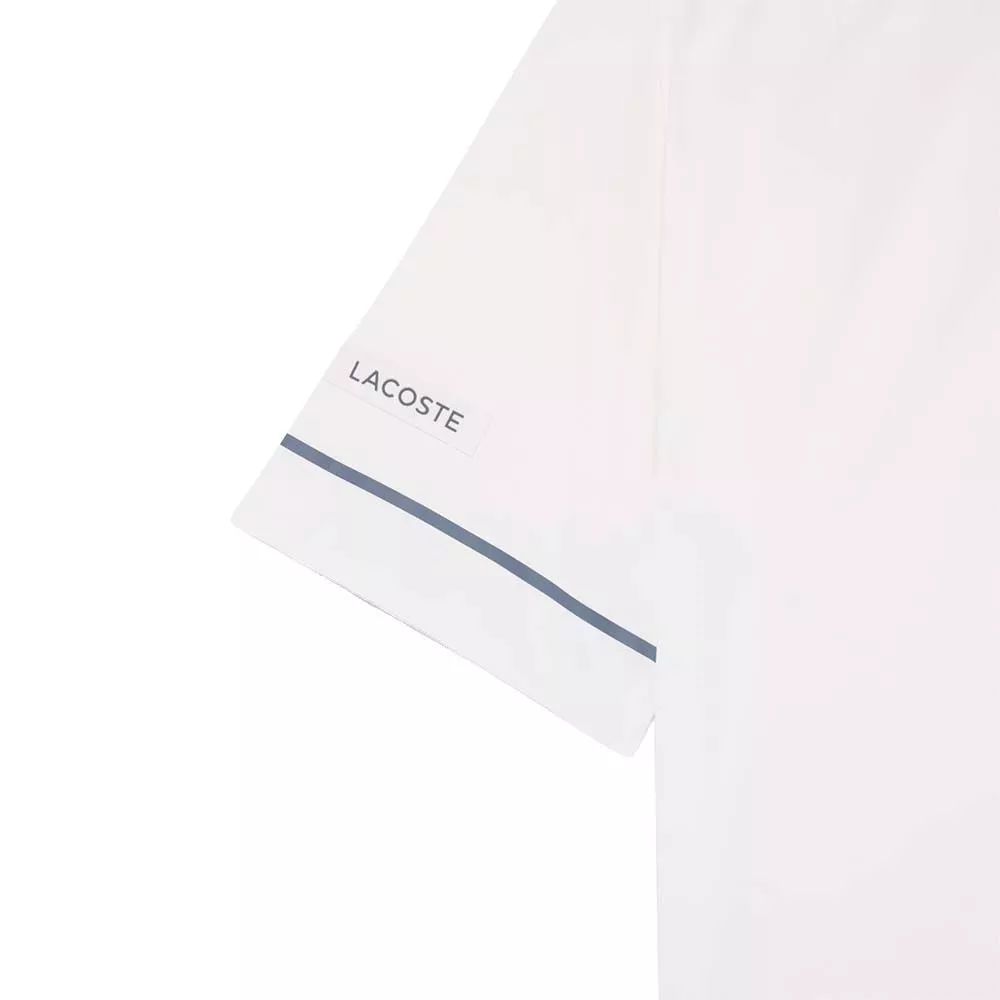 Lacoste Tennis Polo Novak Djokovic On Court Wit/Grijs
