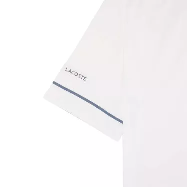 Lacoste Tennis Polo Novak Djokovic On Court Wit/Grijs