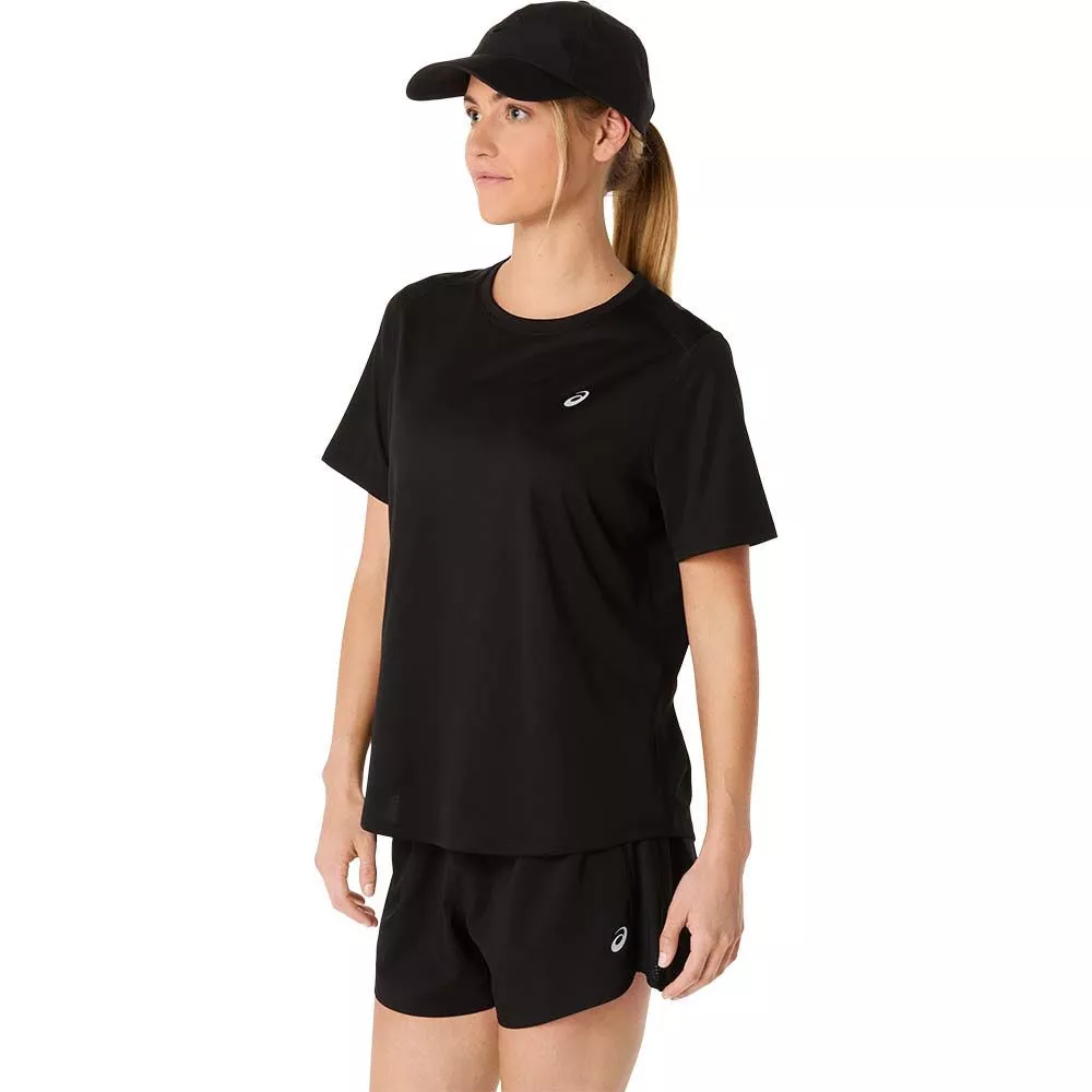 Asics Core SS T-Shirt Dames Zwart