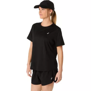 Asics Core SS T-Shirt Dames Zwart