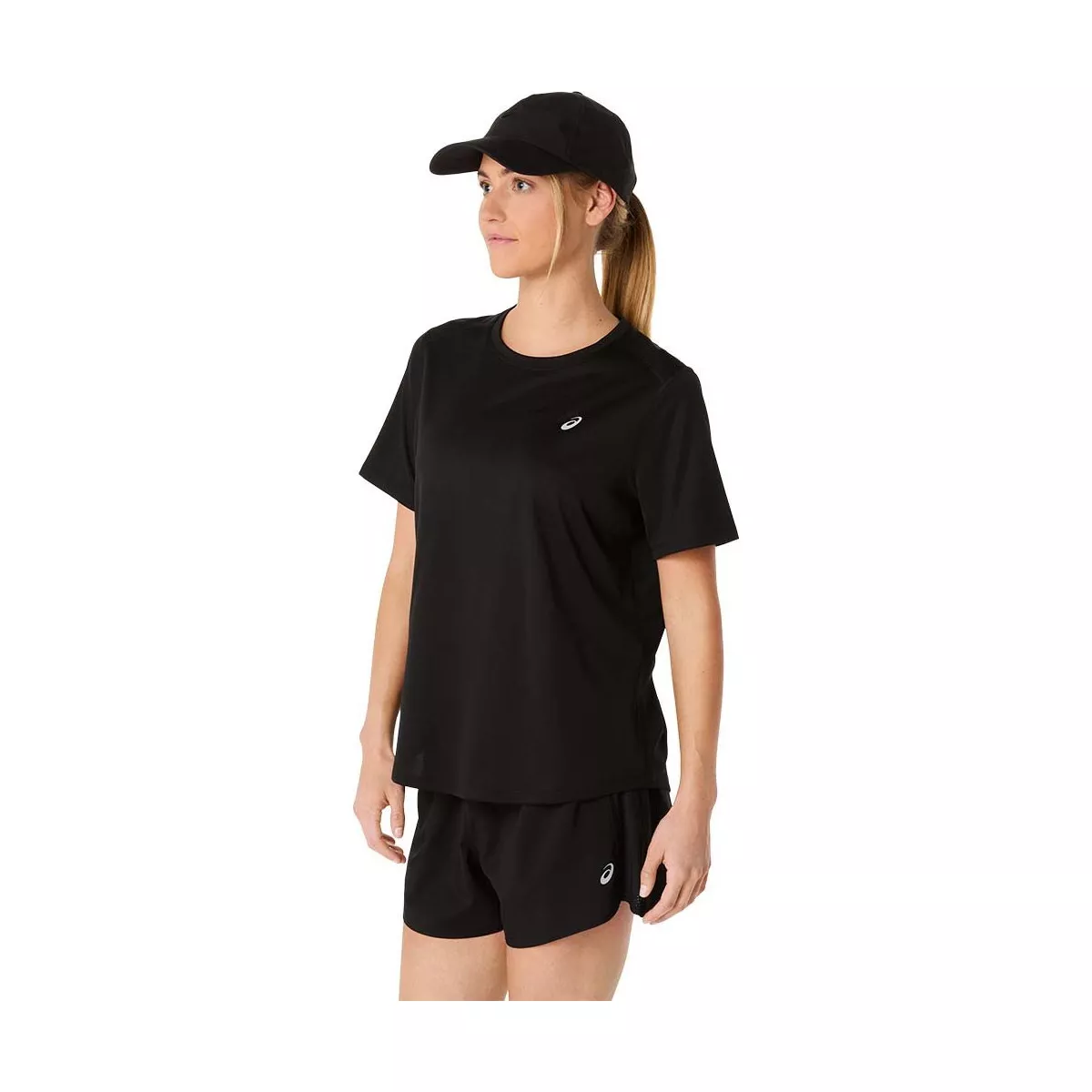 Asics Core SS T-Shirt Dames Zwart