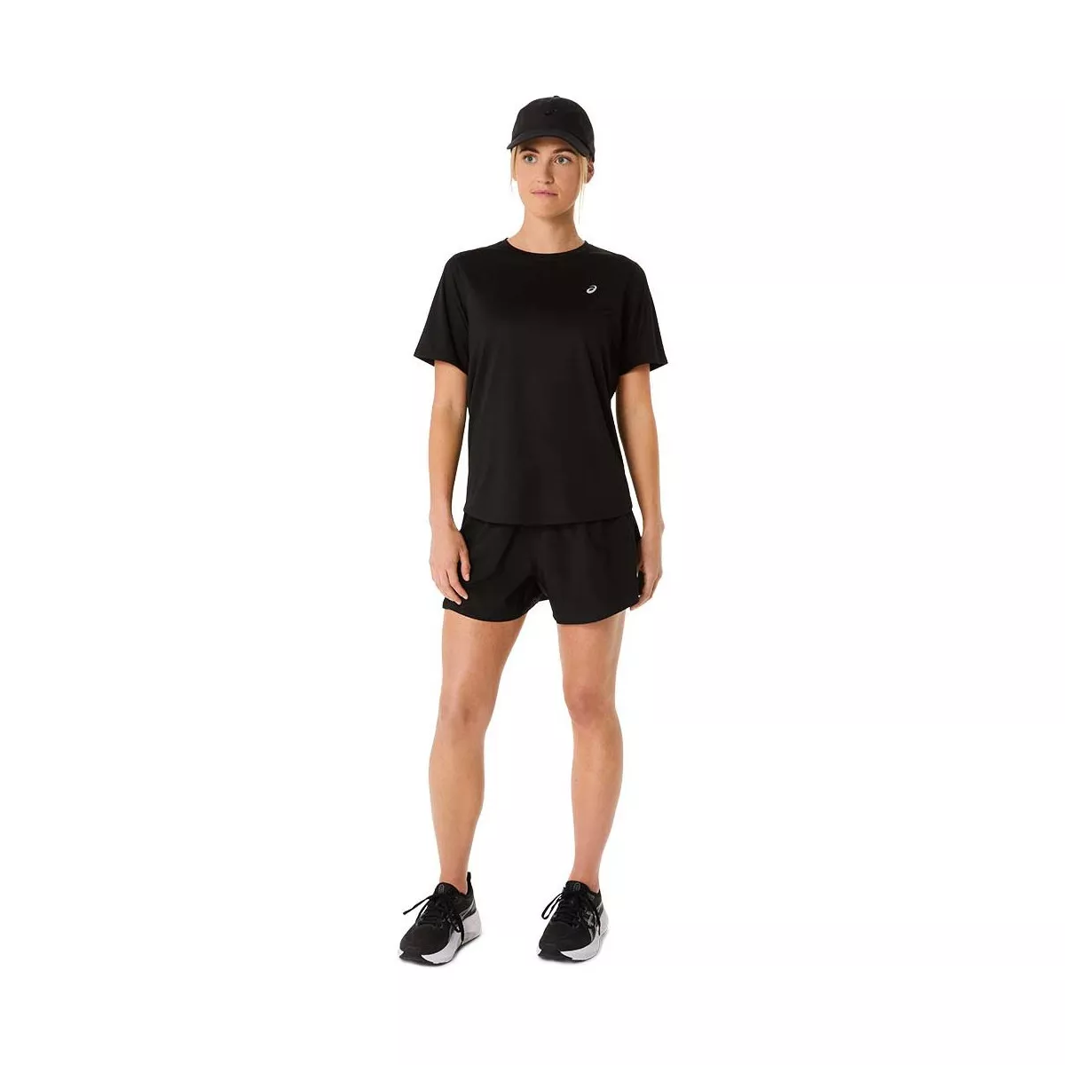 Asics Core SS T-Shirt Dames Zwart