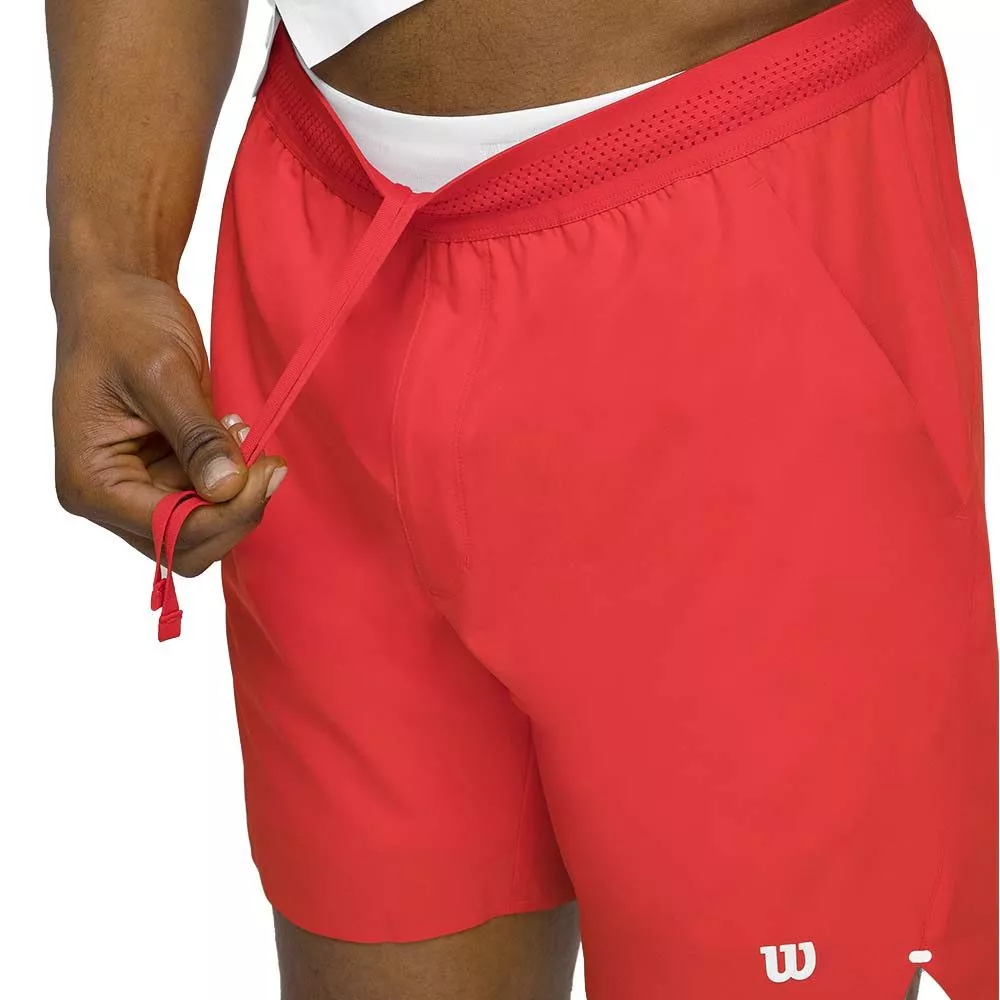 Wilson Tournament 18 cm short heren rood