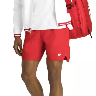 Wilson Tournament 18 cm short heren rood
